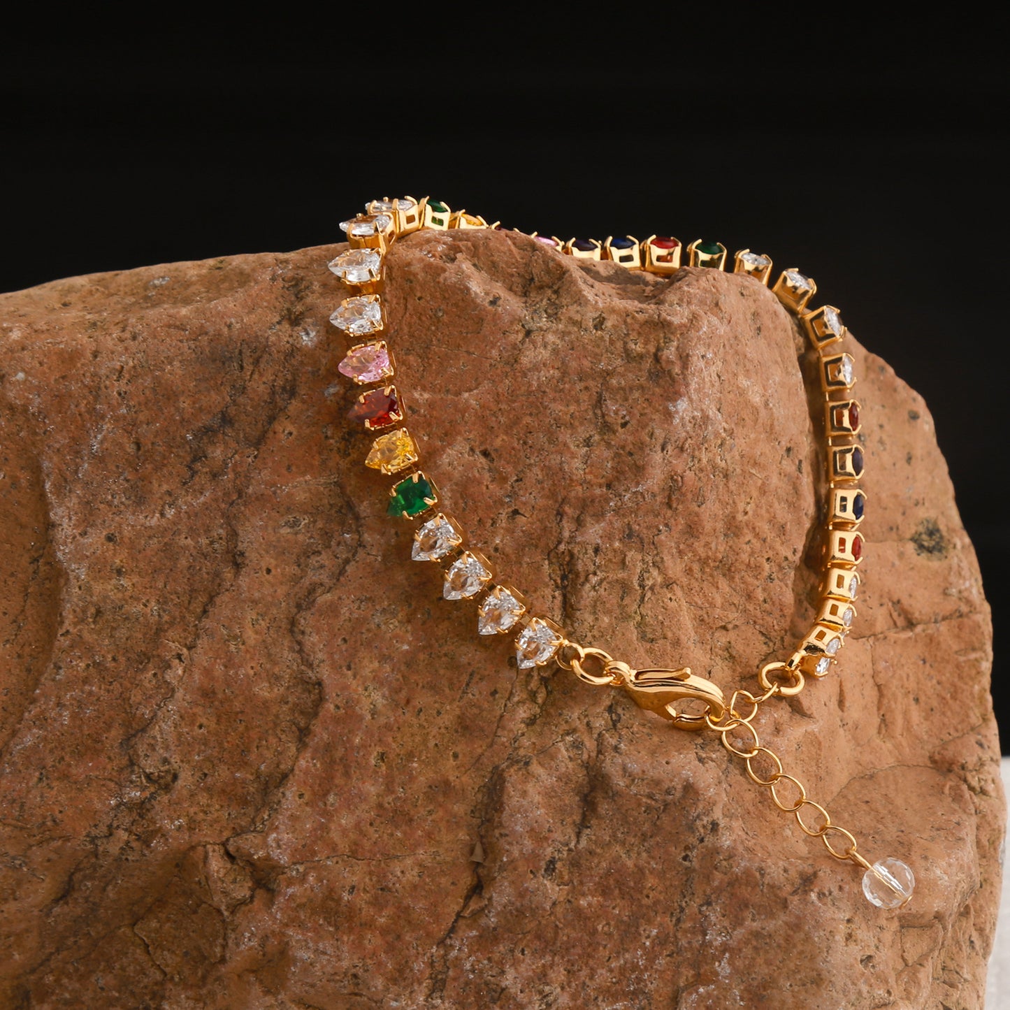 Colorful zircon women's bracelet