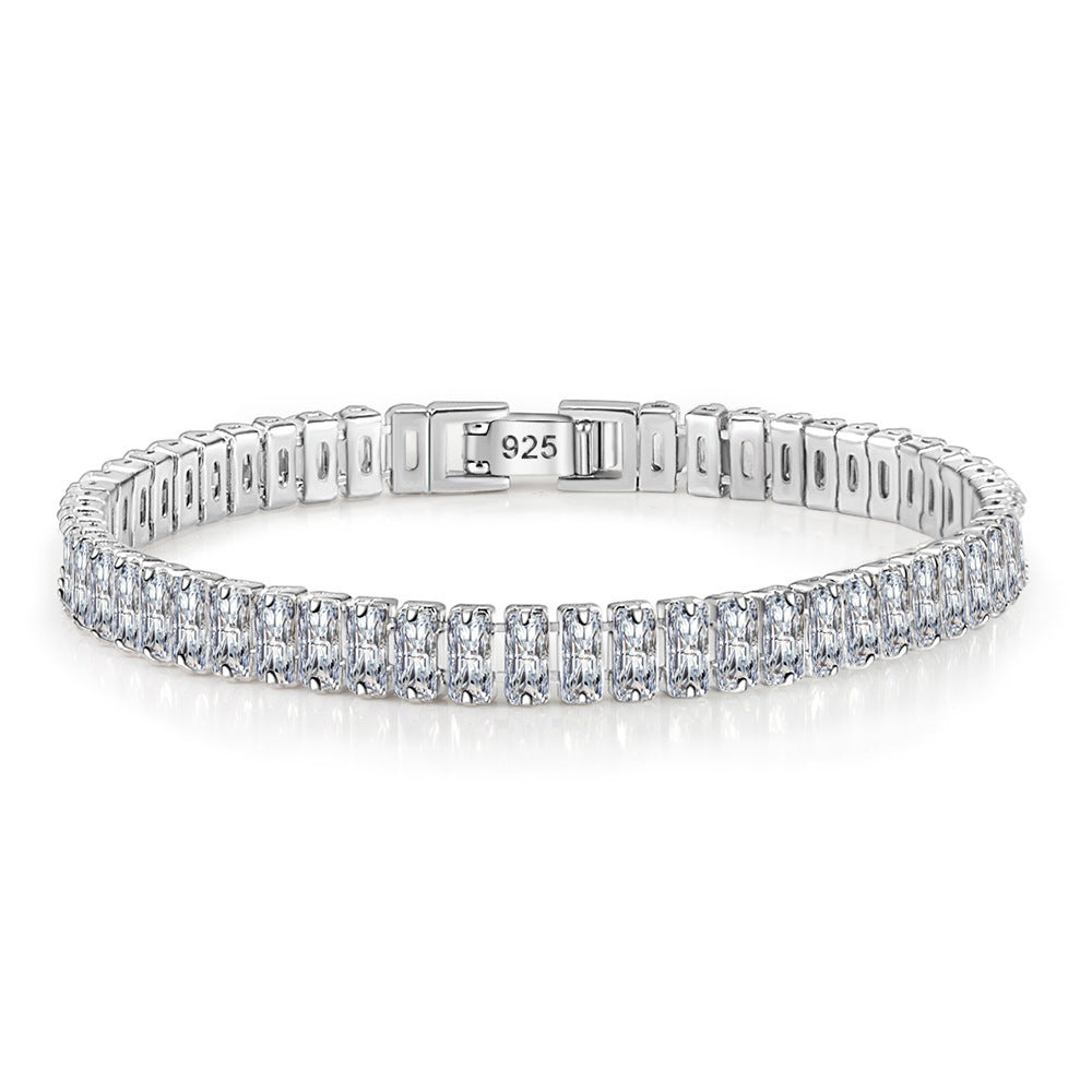 rectangular zircon bracelet