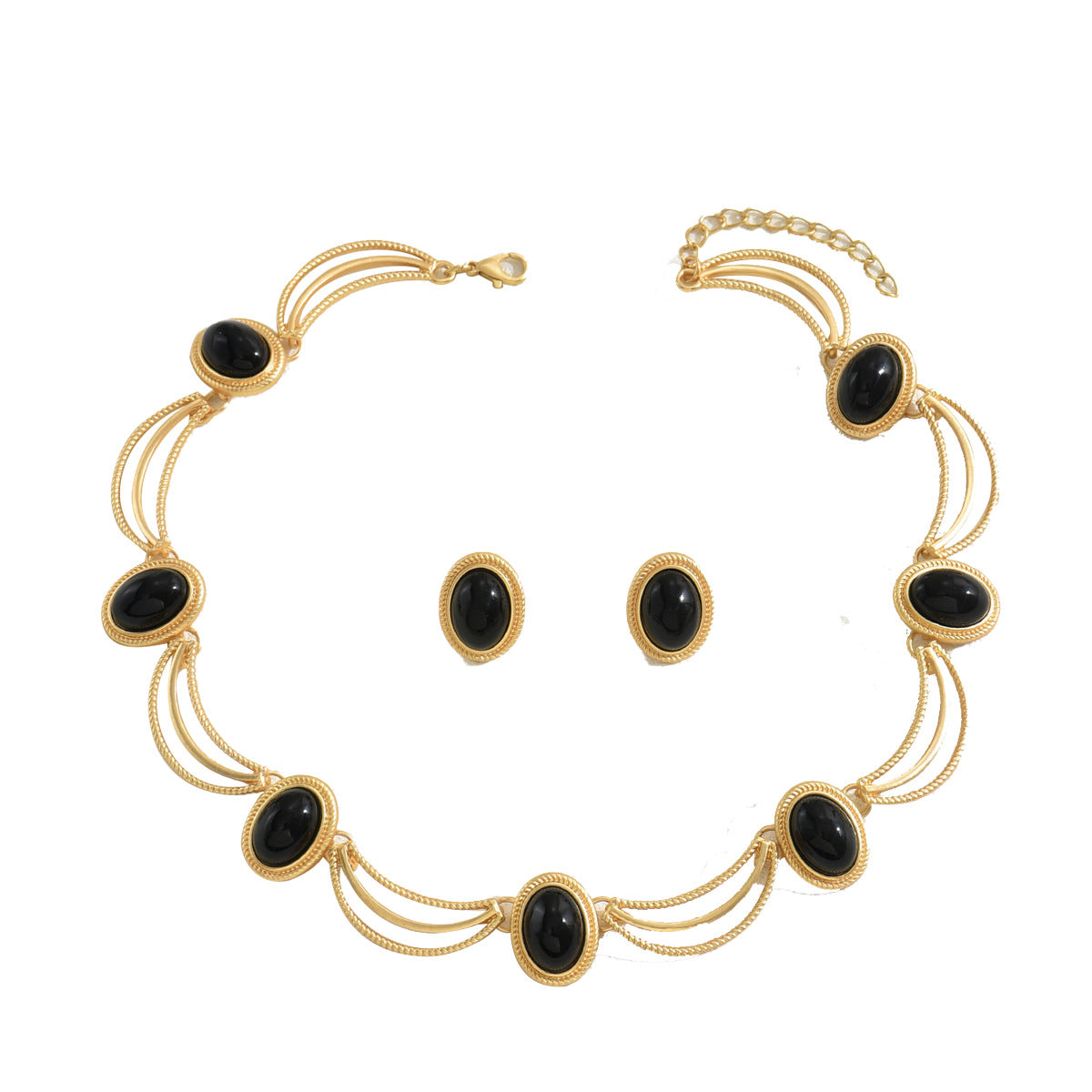 Vintage Gemstone Necklace Set