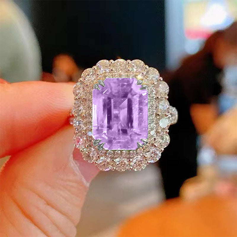 Simulated Emerald Tourmaline Ring