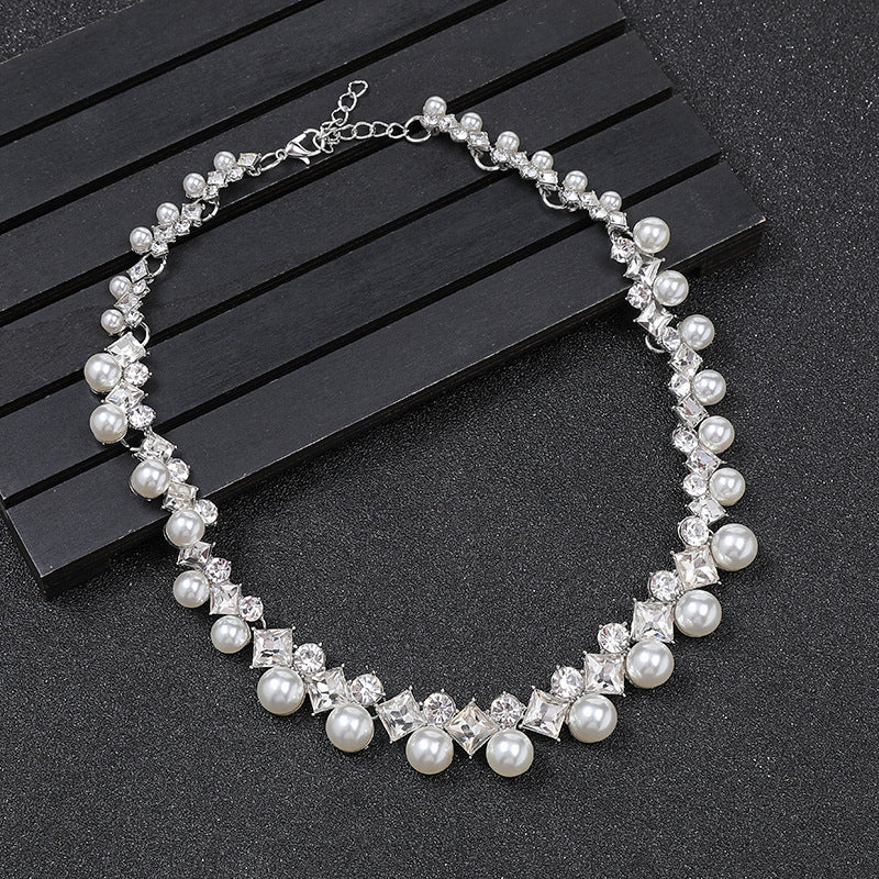 Pearl and Gemstone Necklace Set